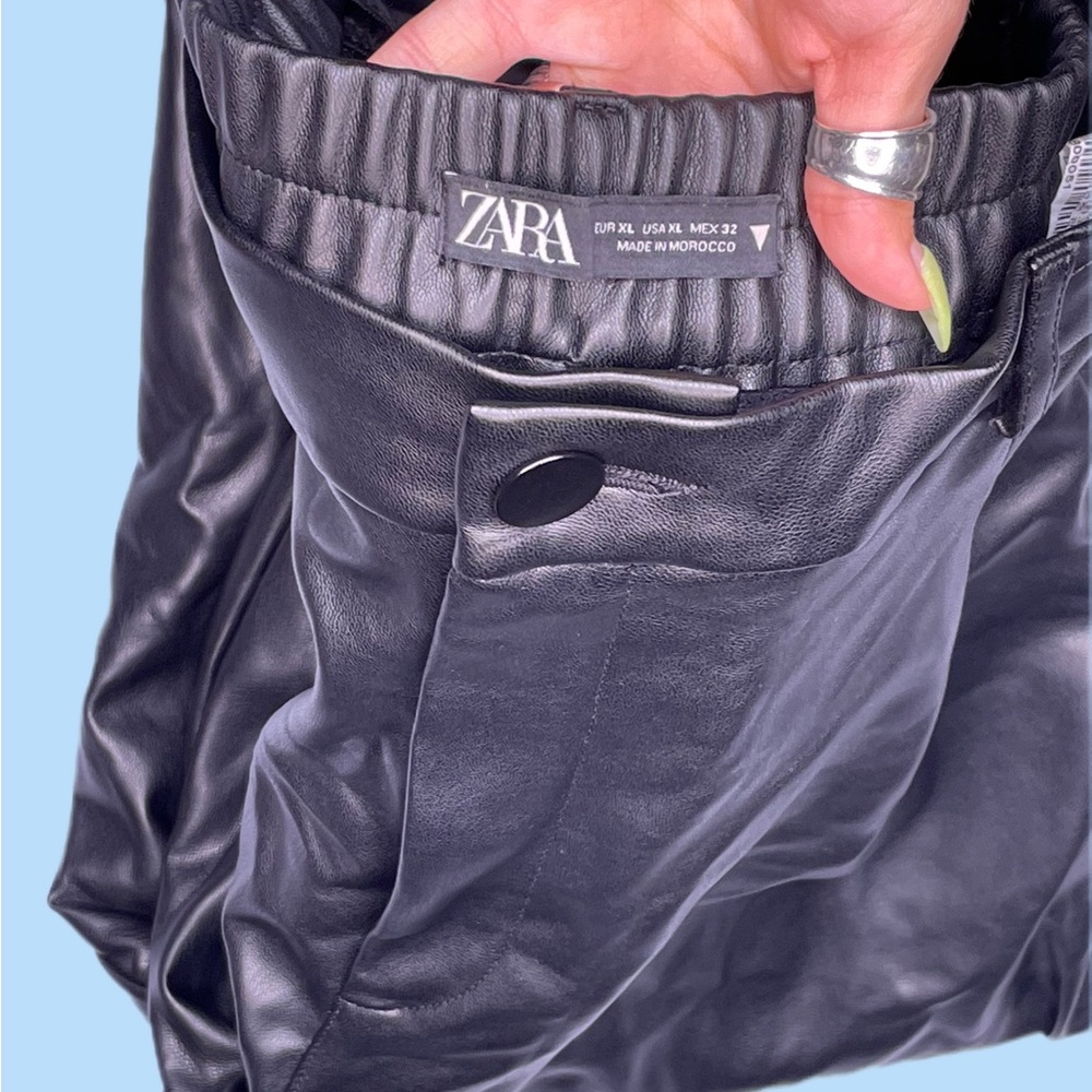 Zara faux leather pants